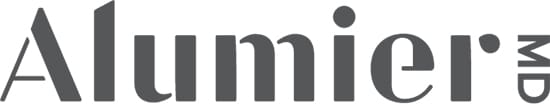 AlumierMD logo, where the products are used for chemical peels at the EH Medical Cosmetic clinic in Cowes on the Isle of Wight.